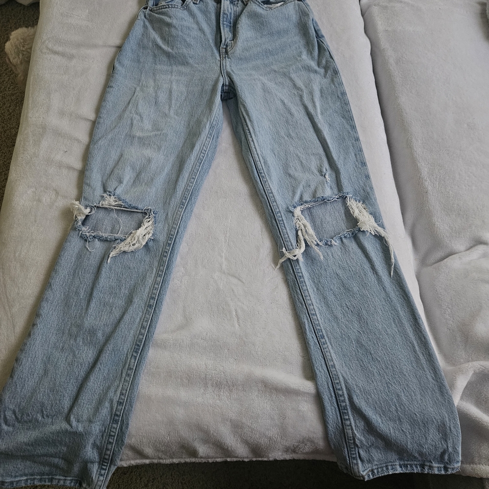 Abercrombie & Fitch 90s Steaight Ultra High Rise Straight Leg Jeans